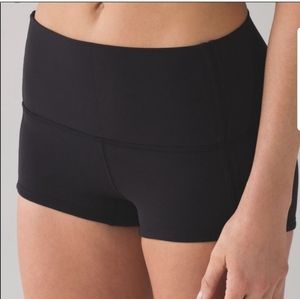Black Lululemon Activewear Shorts